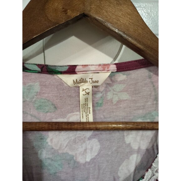 Matilda Jane Heart to Heart Sweet Rosebud Womens Floral Blouse Size L Large - Picture 3 of 6